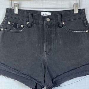 NWOT's Pistola Raw Hem Denim Short, size 26 short black cuff
